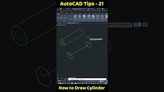 How to Draw Isometric Cylinder in AutoCad || AutoCad Tips-21 #autocadtips #shots