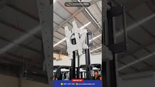 Forklift Imow dengan tambahan rotator attachment#forklift #imow #attachment #rotator #warehouse