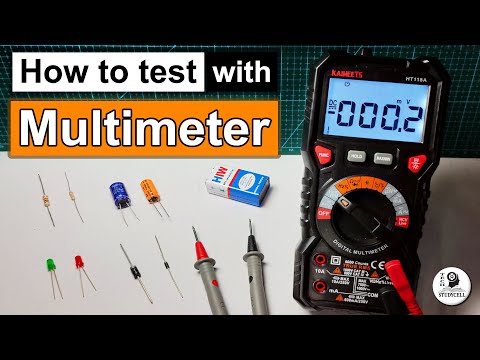 How to use Multimeter to check Electronic Components like Resistor Capacitor Diode LED