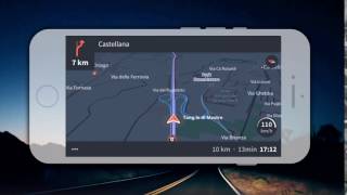 Karta GPS landscape night template