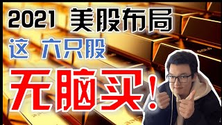 美股2021｜（2021美股布局）这六只股，无脑买！！总市值2,200 billion！｜（2021美股佈局）這六隻股，無腦買！ ！總市值2200B【CC字幕】｜美股股票｜美股投资入门｜美股投資入門