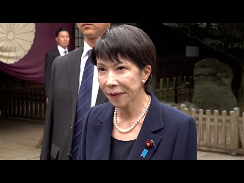 超党派議員の会が靖国参拝　例大祭、高市氏も