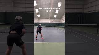 His reaction to beating a pusher