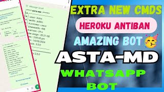 Whatsapp Bot Heroku | ASTA-MD | FREE DEPLOY | NEW WHATSAPP BOT