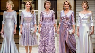Iridescent Lilac Mother of the Bride Dresses | Elegant Wedding Gown Showcase for Moms