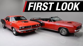 FIRST LOOK - 1971 Plymouth HEMI 'Cuda and 'Cuda Convertible - BARRETT-JACKSON 2022 LAS VEGAS