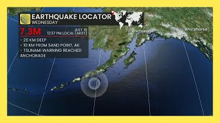 Earthquake Strikes Alaska Triggering Tsunami Warning