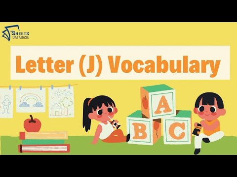 Letter J Vocabulary. learn New English Words#kindergarten #abcd #alphabet #letters