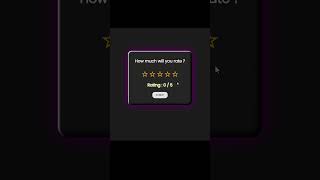 Star Rating Interface Using Html,Css and Js