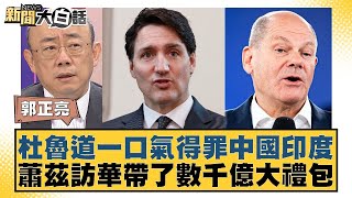 杜魯道一口氣得罪中國印度 蕭茲訪華帶了數千億大禮包【金臨天下X新聞大白話】@tvbsmoney