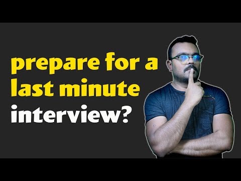 How to prepare for an interview the night before