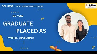 BE  (CSE) Graduate Placement Story From PySpiders Rajajinagar | As a    PYTHON DEVELOPER