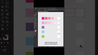 How to make color pattern Adobe illustrator #illustrator #shortvideo #logodesigntutorial