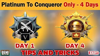 🇮🇳 ONLY 4 DAYS CONQUEROR STRATEGY 📈 SOLO/DUO/SQUAD ✅ DAILY POINT TARGET 🎯