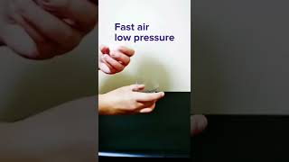 Fast Moving Air Creates Low Pressure #Gauthmath  #Shorts #Science #Stemtok