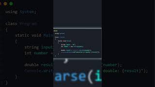 C# Type Conversion Made Simple 🔄 | From String to Number! #shorts