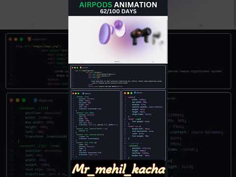 AIRPODS ANIMATION 62/100DAYS #programing_tutorial #programming #programminglife #project #html5css3