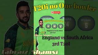 England vs South Africa, 3rd T20I Tabraiz Shamsi #shorts 💥