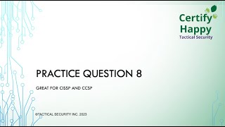 CISSP CCSP practice question 8