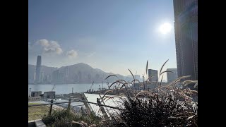 西九高鐵站天空走廊觀景台一覽 View from West Kowloon High Speed Rail Station Sky Corridor