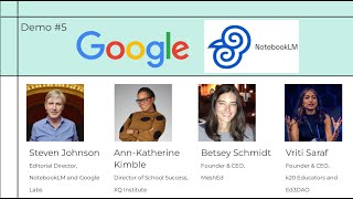 AI+ EDU Symposium: Condensed NotebookLM demo by Google Labs Editorial Director Steven Johnson