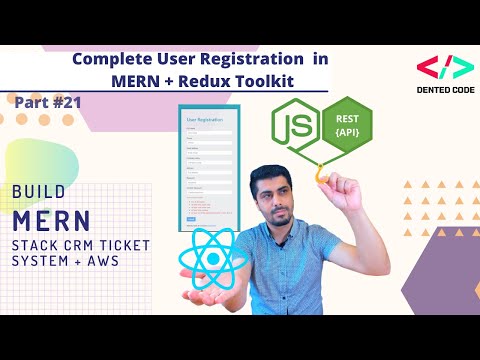 React User Registration Form To API[2021] - #21 Complete User Registration Feature In MERN CRM proj.