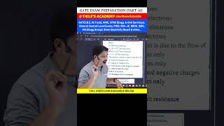 GATE PREPARATION FOR B.E./B-TECH (PART-10) #shorts #tiklesacademy #gate  #gateexamimportantquestions