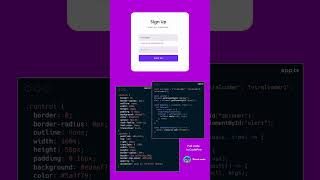 SignUp Interface 💌✨ #viralcoder #html #css #webdevelopment #shorts