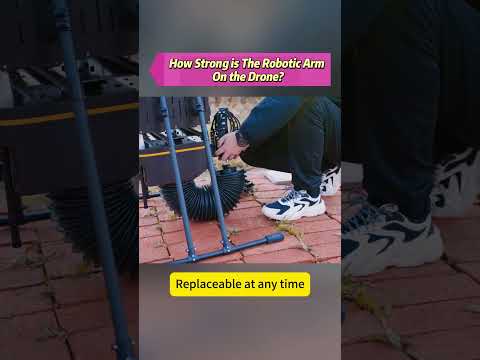 How strong is the robotic arm on the drone? #robot   #technology  #drone   #automobile  #robotics