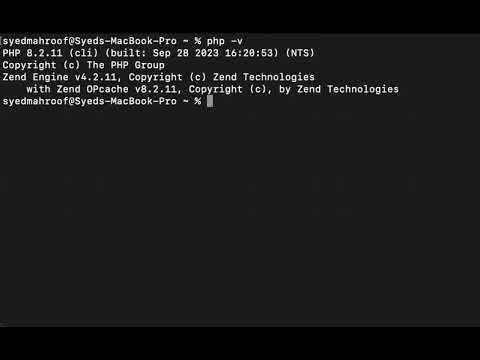 how to check the version of php in mac terminal ?