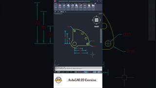 AutoCAD 2D Practice Part with Dimensions & Arcs | Short