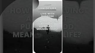 How does having a sense of purpose add meaning to life