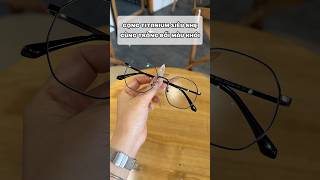GỌNG TITANIUM + TRÒNG ĐỔI MÀU KHÓI #kínhcận #kínhđổimàu #kínhcận #viralvideo