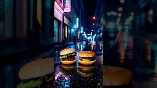 Hamburger vs Cheeseburger 🍔🔥 #aibattle