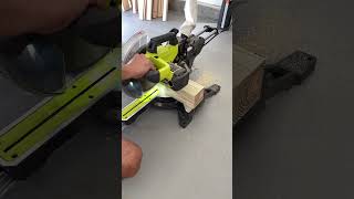 This miter saw makes my work easier while cutting wood.