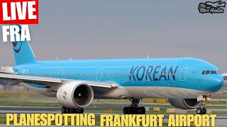 🔴Live after Work Planespotting Frankfurt Airport #airplanes Nightstream🌇 NEW KAL Livery B777 HL8275