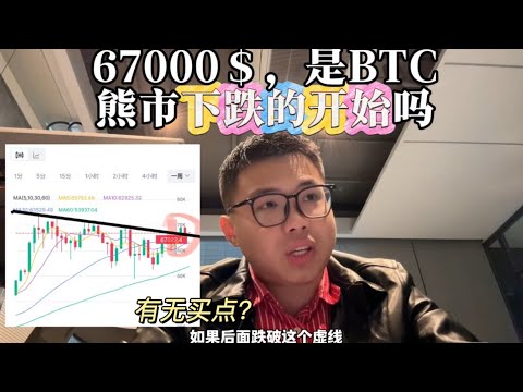 67000＄，会不会是BTC熊市下跌的开始？空头言论真能实现么