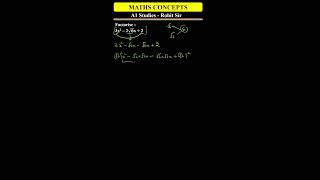POLYNOMIALS SPLITTING UP MIDDLE TERM #maths #polynomials #viral #shorts #trick #middletermsplitting