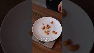100 calories of cashew nuts 😬 #diet #weightloss #healthyfood #calories #snack #foodie