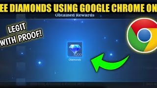 How to make free diamond using Chrome#mlbb  in 10 second video