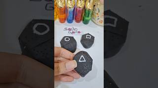 🦑 DIY Squid Game Soldiers Mini Masks | Easy Craft 🌟🎭