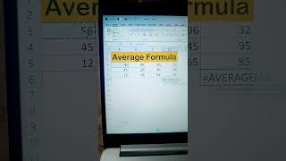 average formula in #excel #msword #codeshorts #trending #viral #viralvideo #trendingno1 #excel