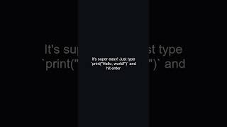 Python Shorts: Introduction to print() in Python Explained Quickly!