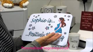 Personalised Pregnancy Lovely Mouse Mat Gift For Mum To Be