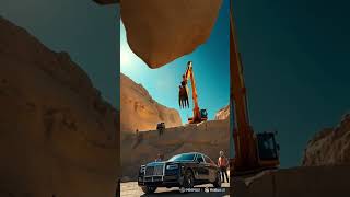 £500.000 Rolls Royce crashed by rock 🤯#usa  #usareels  #carcrash  #cgivfx  #americandream  #cgi