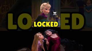 The TRUTH why Elsa was locked in her Castle in Frozen 😱💀 #disney #frozen #tangled #elsa #rapunzel