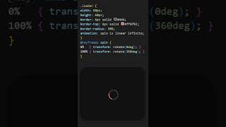 CSS Only Loading Spinner Animation (No JavaScript!) 🔄