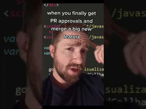 merging a big one #coding #software #programming #frontend #webdev #javascript #backend #shorts #aws