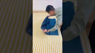 How to fold the fitted sheet!🥰#bedding #fittedsheet #usefultips #youtuber