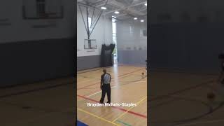 Brayden in fast break mode